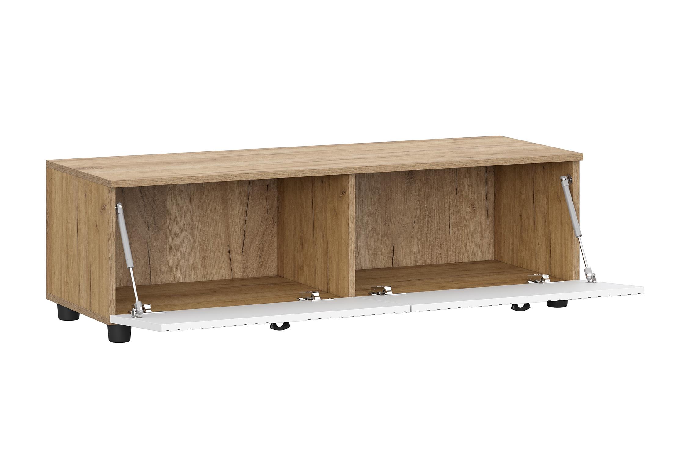 ТВ-тумба Милан дуб золотой / белый матовый