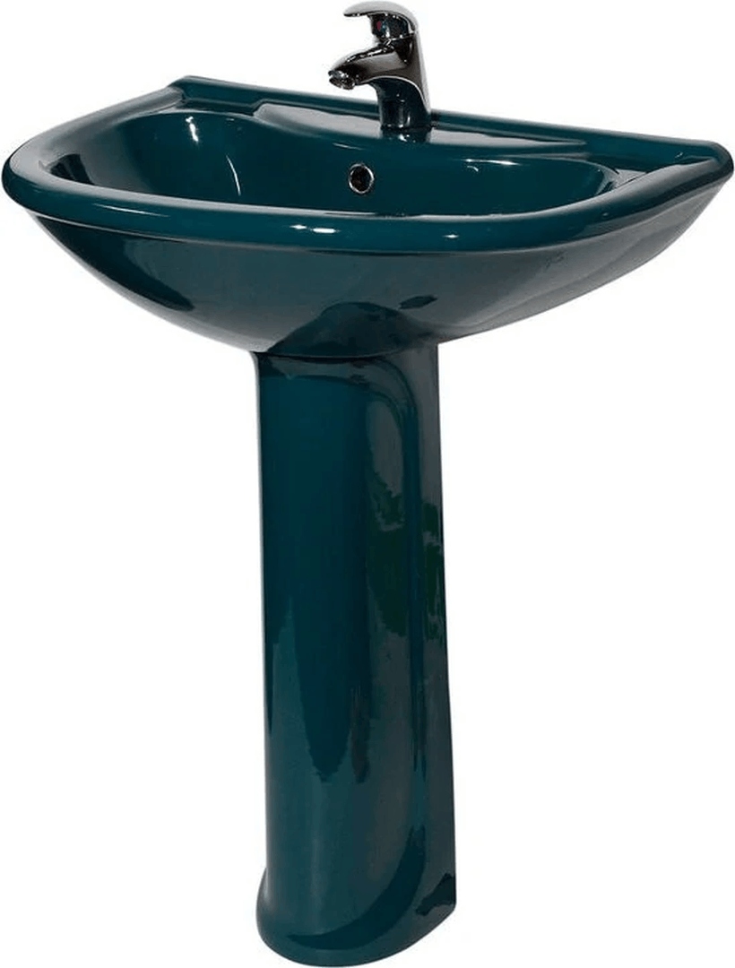 45125100302 Умывальник с пьедесталом "Престиж-55", зеленый