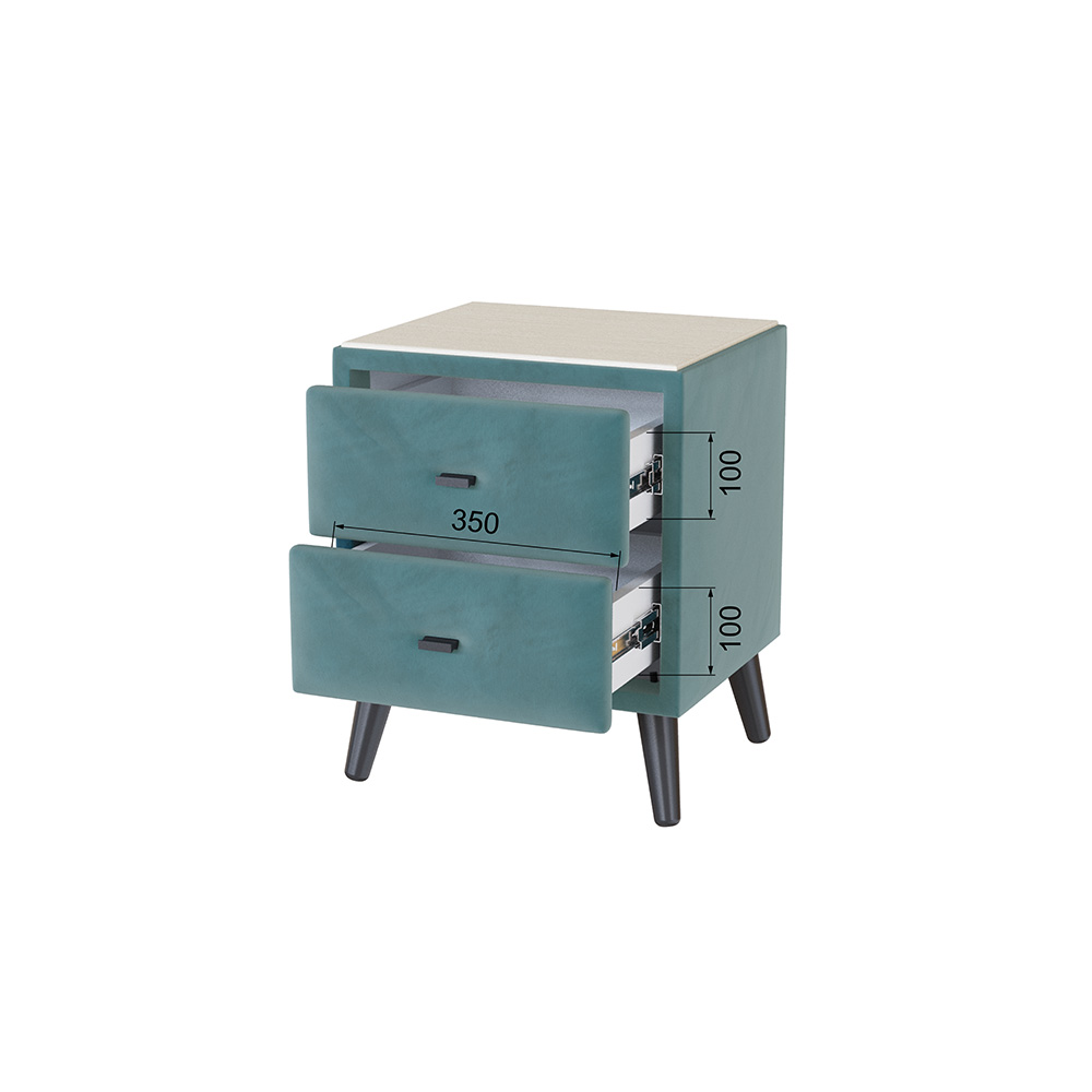 Тумба прикроватная Пай, Бирюзовый