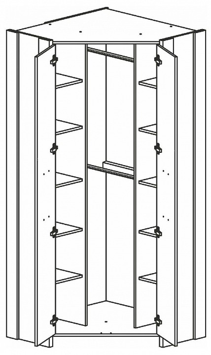 Шкаф платяной Kristoff SZFN2D