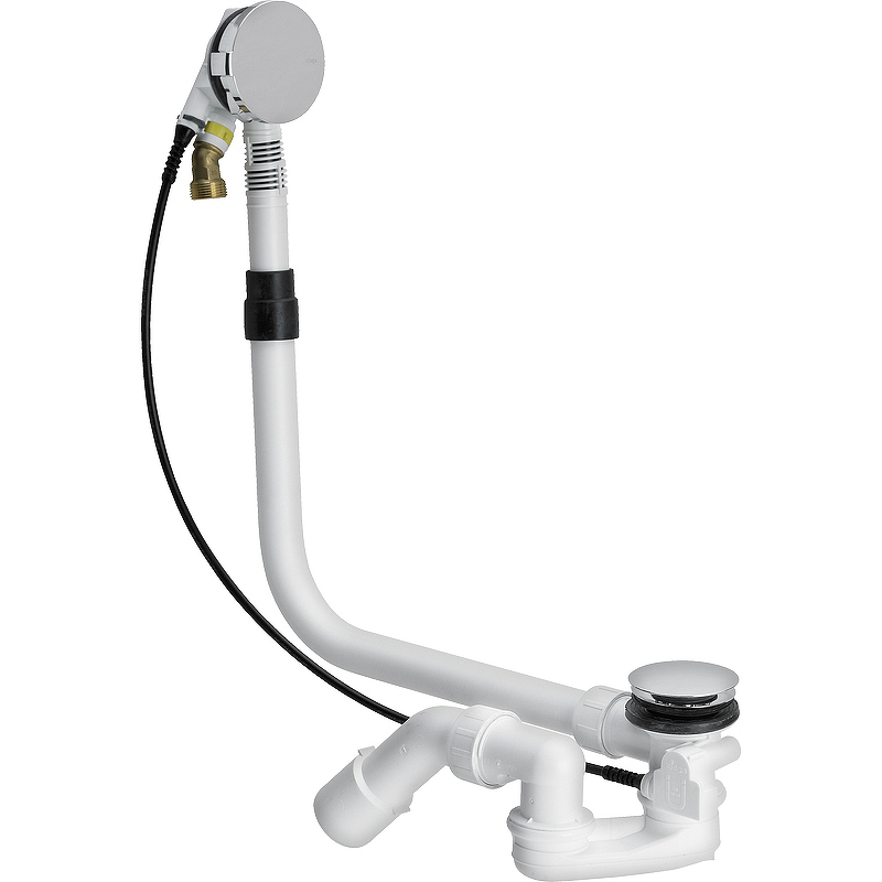 727741 Multiplex Trio Visign MT5 Слив-перелив с наливом, плоская конструкция (для установки требуется 33 мм), хром, модель 6161.60