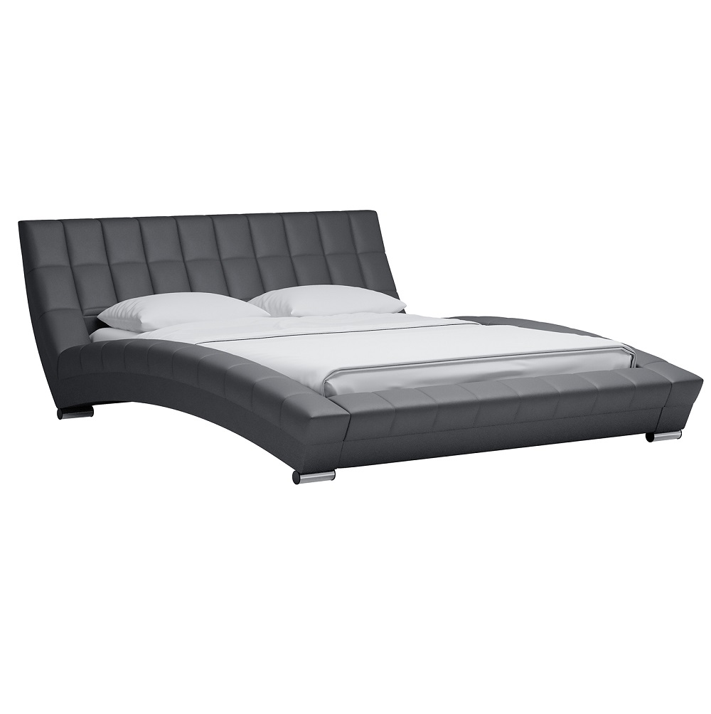 Кровать Оливия 180 темно серая