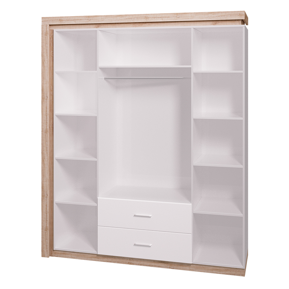 Шкаф 4-х дверный с зеркалом 16 Люмен