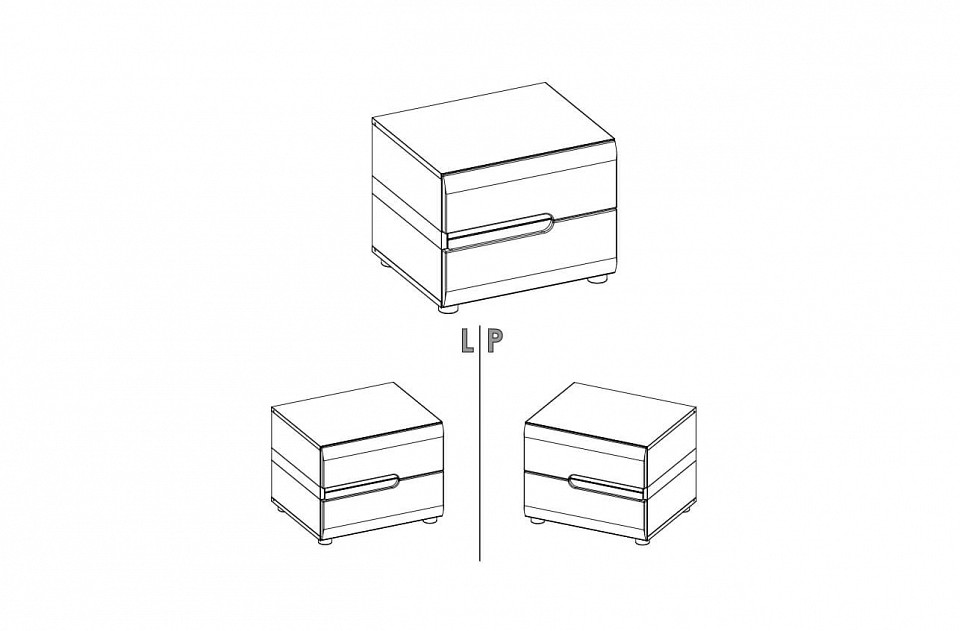 Тумбочка Linate 2S/TYP 96