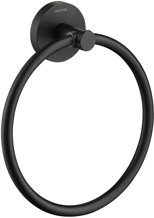 AQ4112MB ЕВРОПА полотенцедержатель кольцо, матовый черный