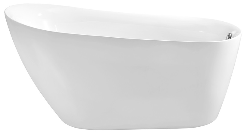 AQ-K133778Wt ЛАГУНА Ванна акриловая, отдельностоящая, 1700*780*710. В комплекте со сливом и ножками. Цвет белый глянцевый.