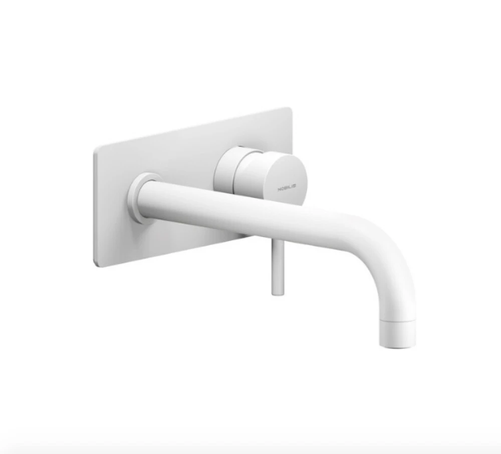 LV00198/1WM LIVE смеситель для раковины настенный, матовый белый