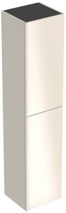 500.619.JL.2 Высокий шкафчик Acanto 380 x 1730 x 360 мм, фронтальная часть: песчаное стекло корпус: песчаный матовый — лакированный