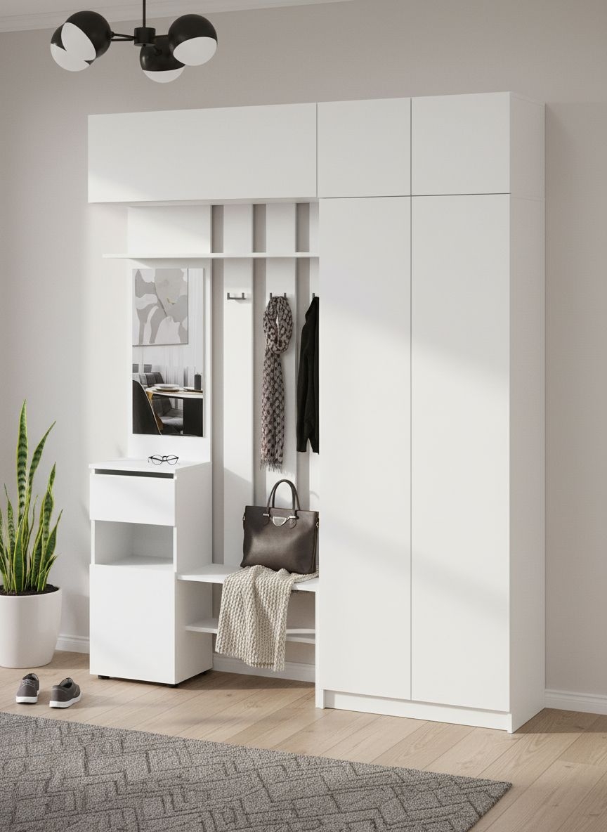 Прихожая Бали, Белый. Комплект 22