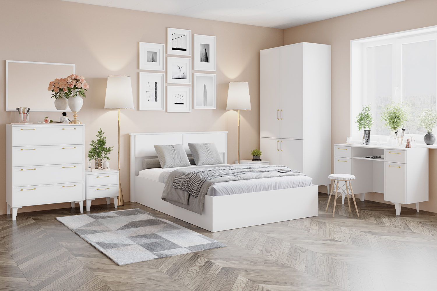 Стол косметический Толедо ТС-20, Белый