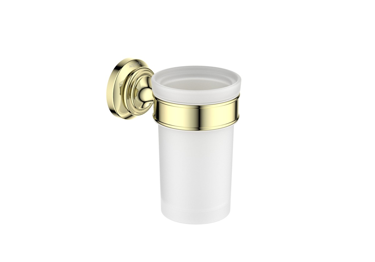 AQ4527PG КЛАССИК стакан с держателем, полир. золото