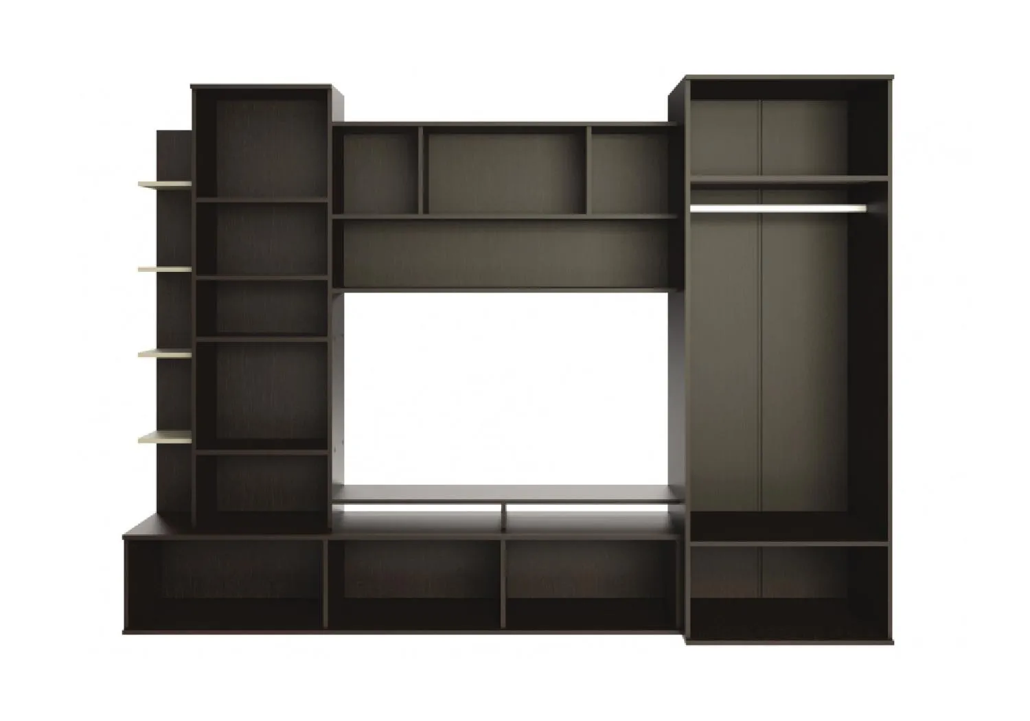 Стенка Денвер дуб феррара / дуб кремона