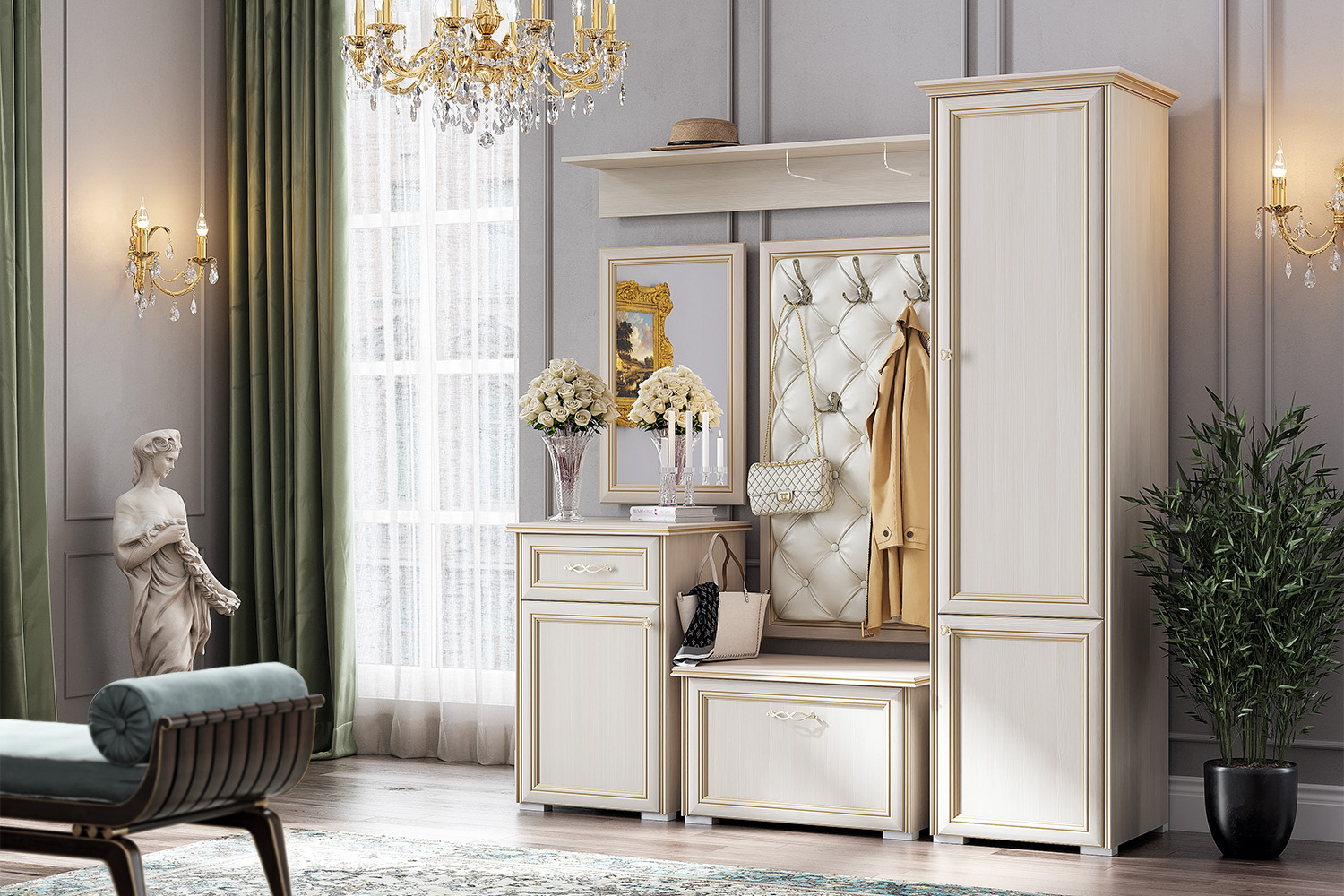 Зеркало Парма, Сандал светлый Зеркало Парма, Сандал светлый