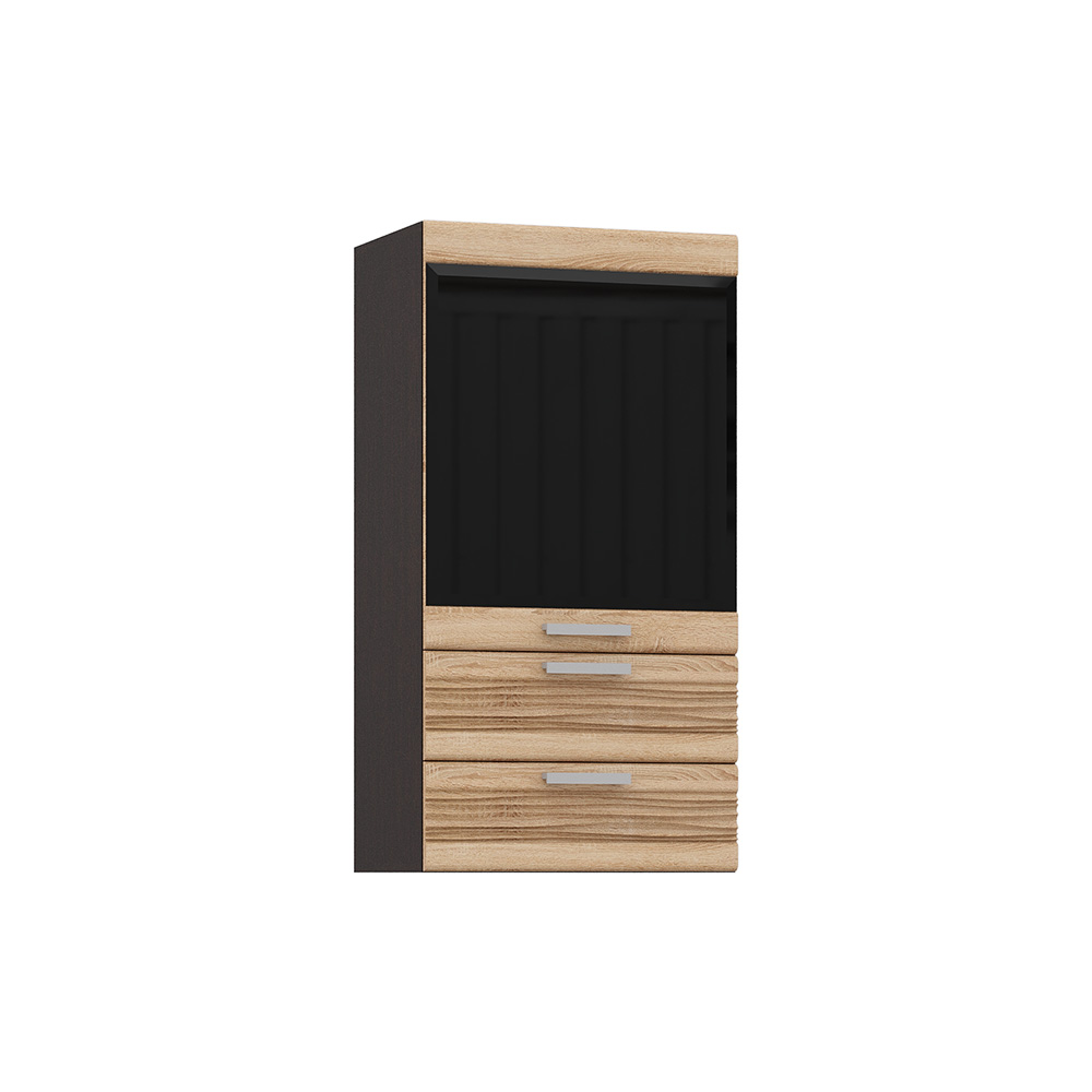 Шкаф навесной Асти АН-001, Дуб сонома, Венге