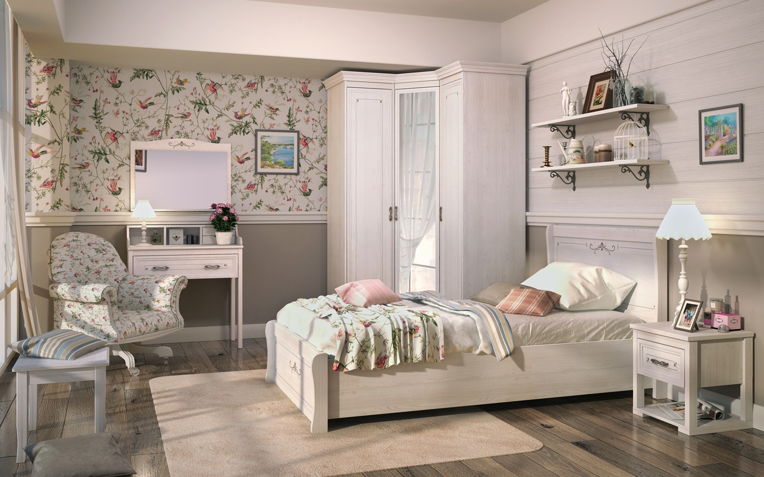 Шкаф-пенал для белья (без карниза) Афродита 11