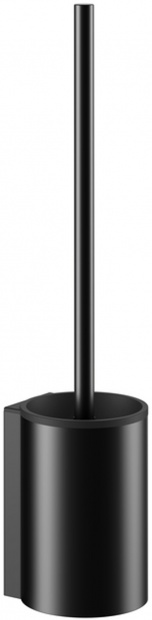 14972370200 PLAN Туалетный гарнитур в комплекте с черной пластиковой колбой, ершом с ручкой и запасной головкой ершика черный