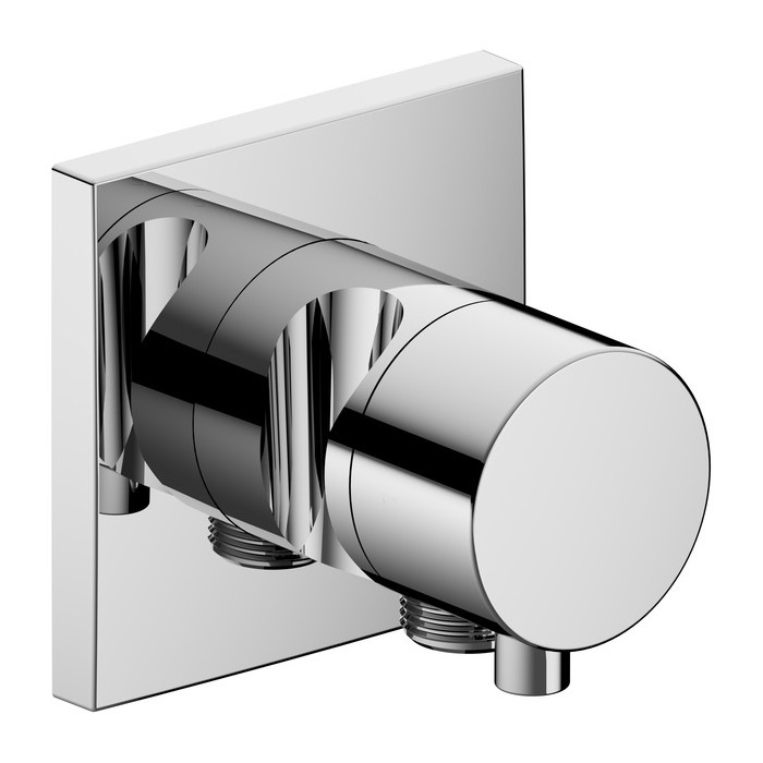 59557011202 IXMO Запорный вентиль с переключателем на 2 потребителя, с держателем лейки, подходит к внутренней части арт. 59556000170, хром