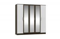 Шкаф Мартина 5-дверный белый / венге