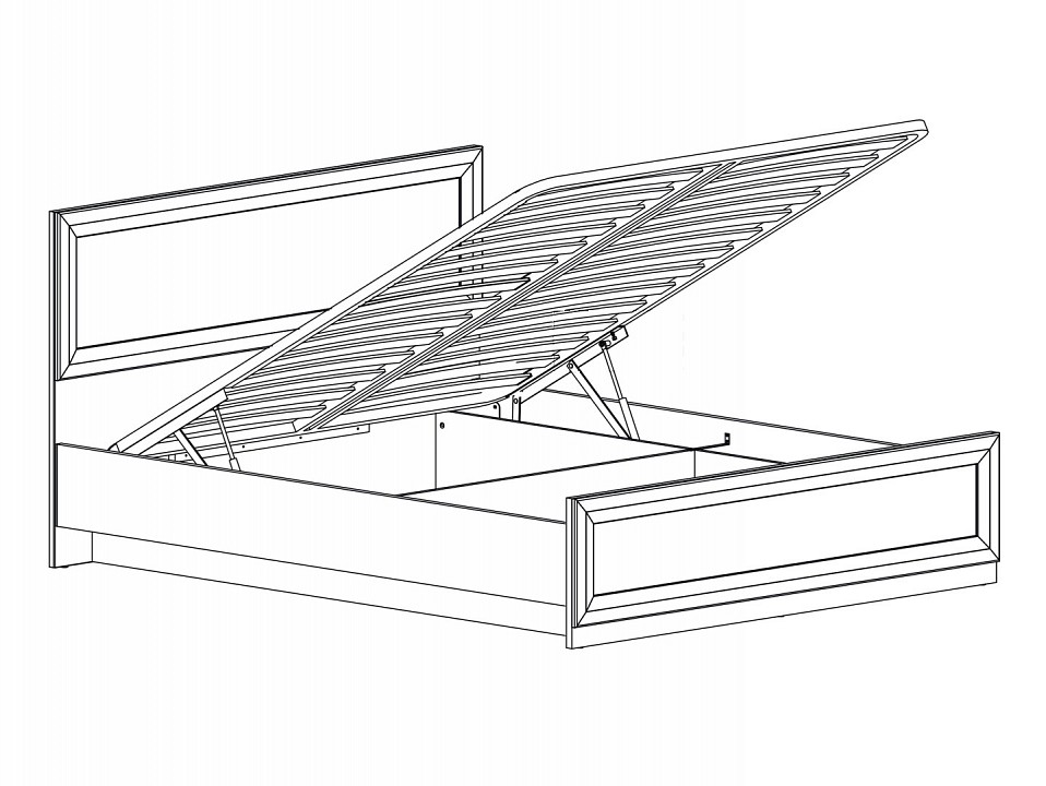 Кровать двуспальная Мальта B136-LOZ 160x200 N Кровать двуспальная Мальта B136-LOZ 160x200 N