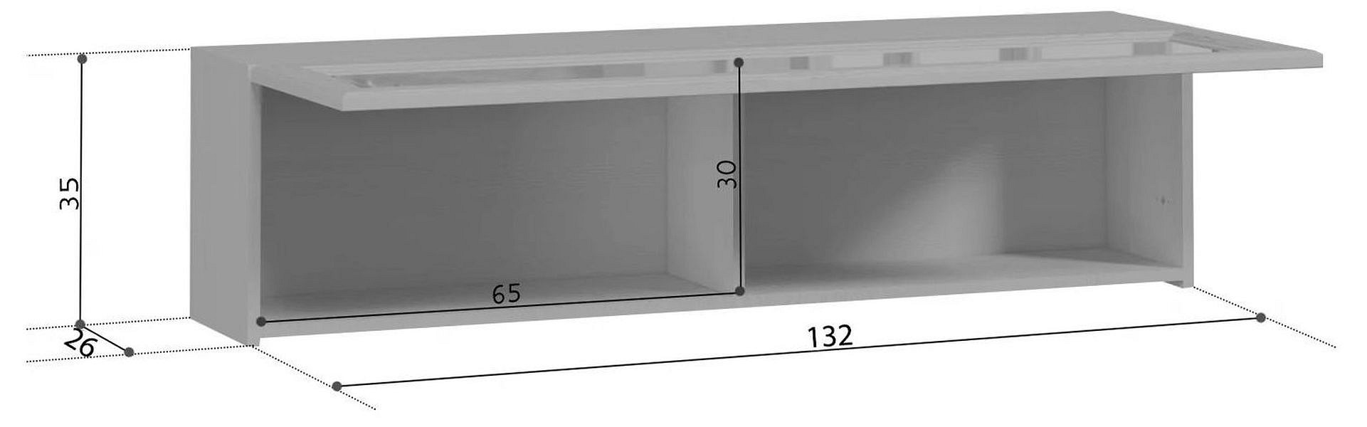 Полка навесная Стилиус SFW1W