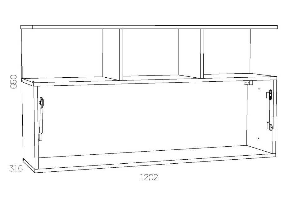 Полка комбинированная Оливия НМ 040.50 Ф