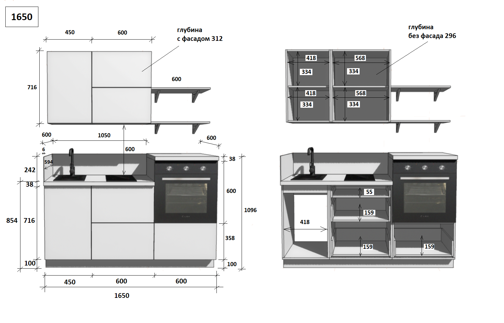 КГ 1650 ПВХ, Ежевика Арника РМ