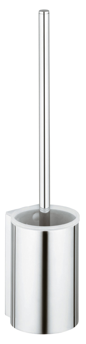 14972070100 PLAN Туалетный гарнитур в комплекте с белой пластиковой колбой, нержавеющая сталь