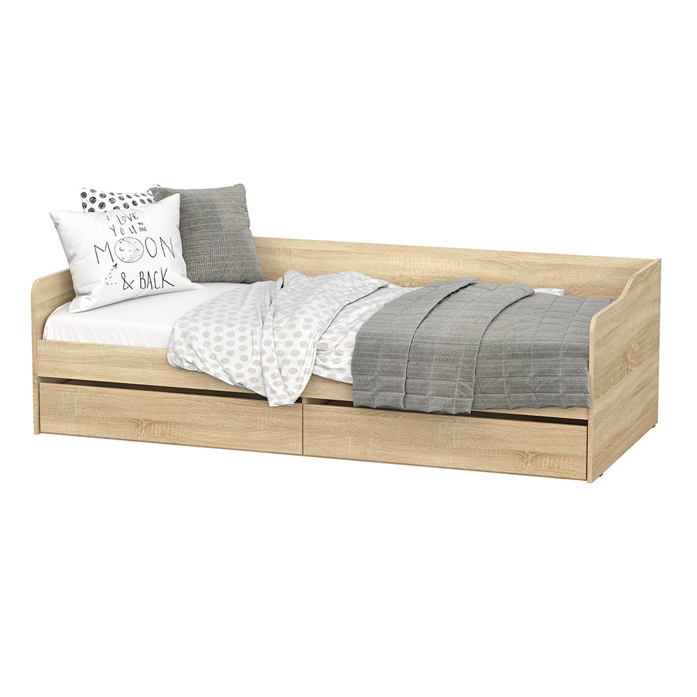 Кровать детская с основанием КР 1 90х200, дуб сонома