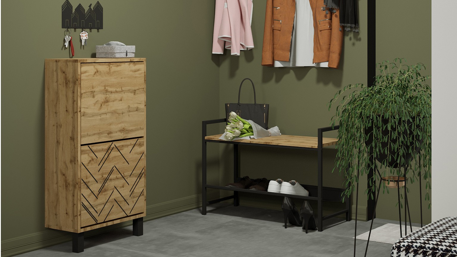 Вешалка настенная Хигс ДМ01