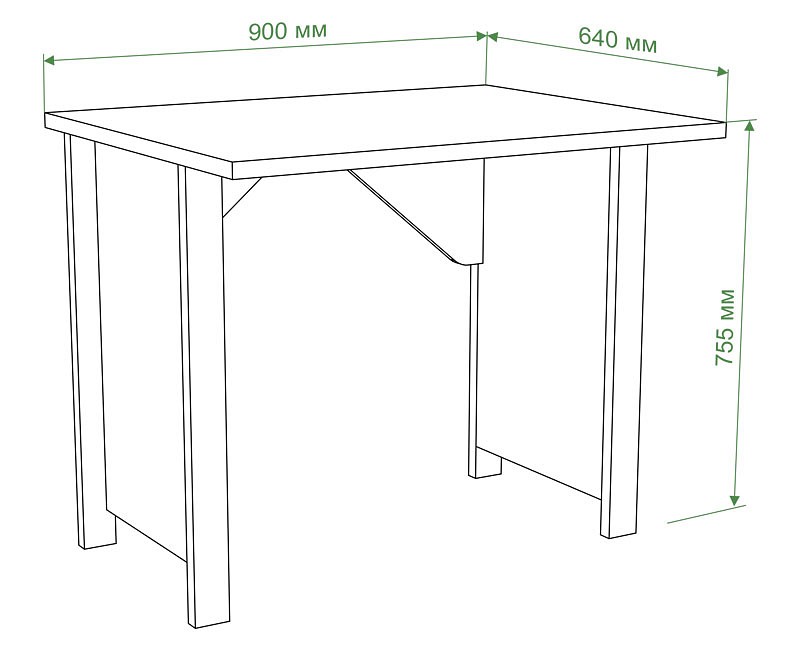 Стол письменный Бартоло СТД-90 Стол письменный Бартоло СТД-90