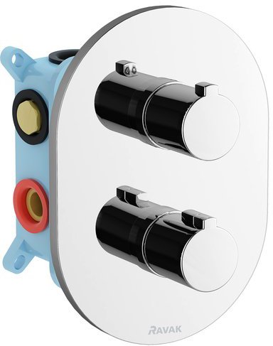 Cмеситель термостатический скрытого монтажа для R-box multi, 3 вывода CR 067.00