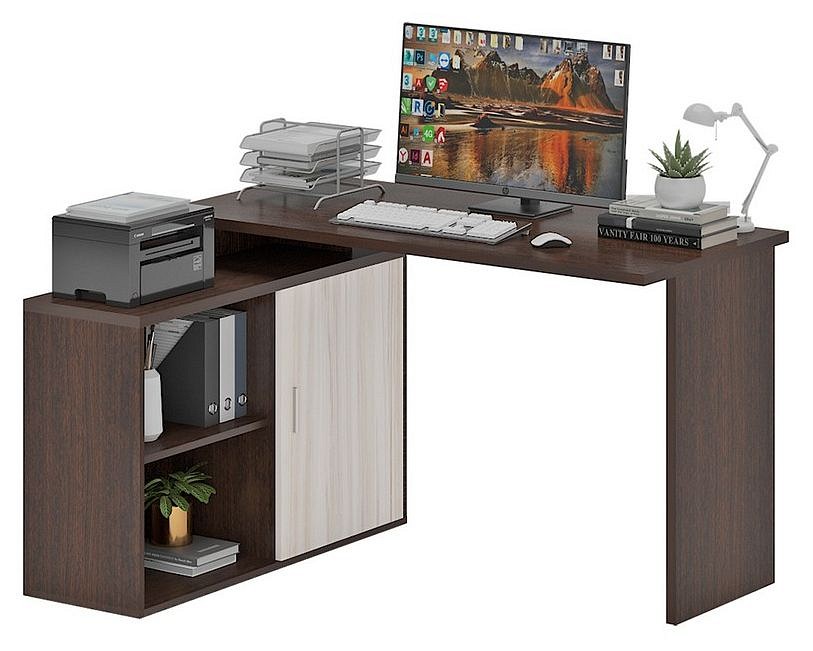 Стол письменный Домино Lite СКЛ-ПРЯМ130+ТБЛ-2