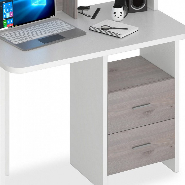 Стол компьютерный Домино Lite СКЛ-Прям100Р+НКЛ-100