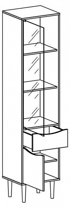 Шкаф-витрина Like