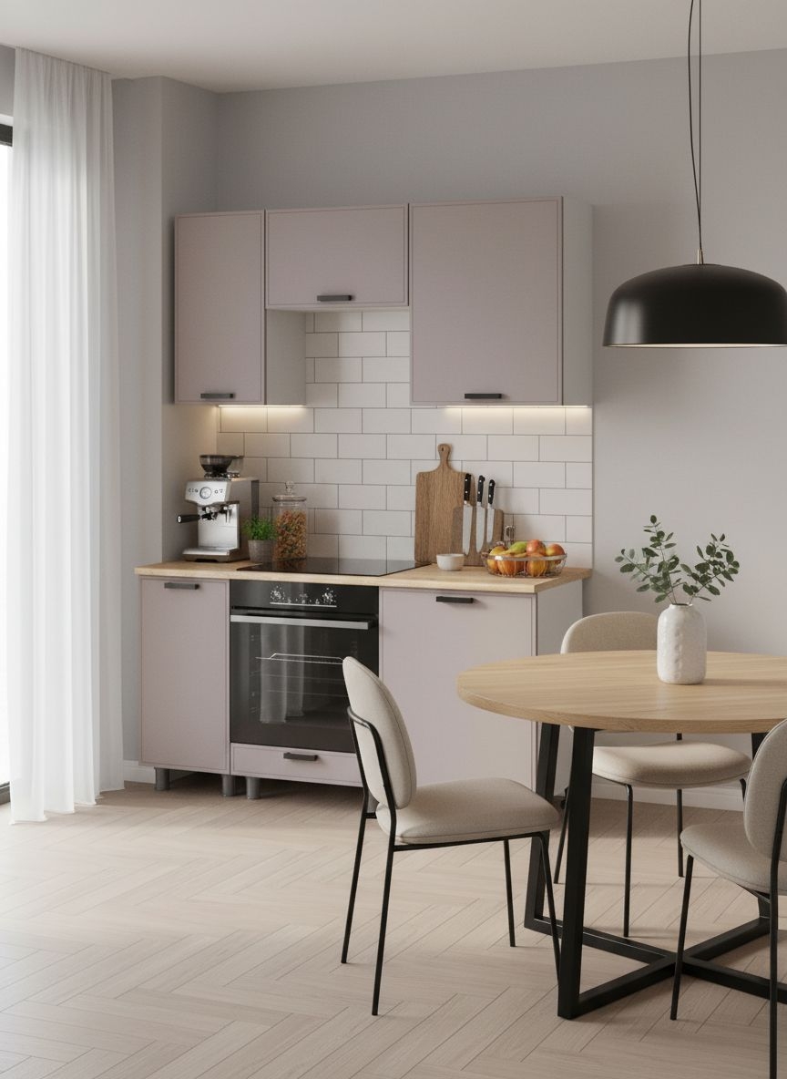 МК Аленушка 1,6м в.5 Магнолия Кашемир,скоба черный,сонома