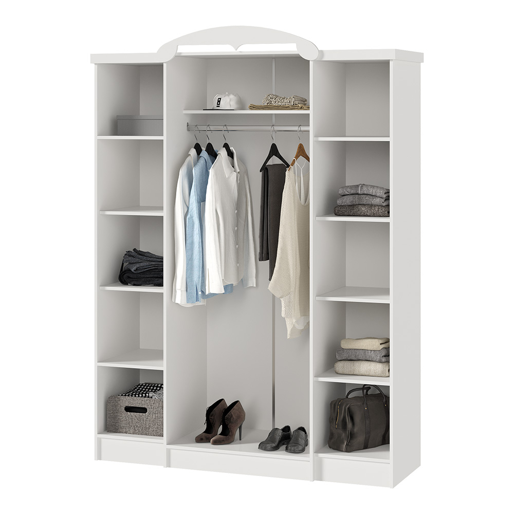 Шкаф четырехстворчатый Мария, Белый глянец холодный