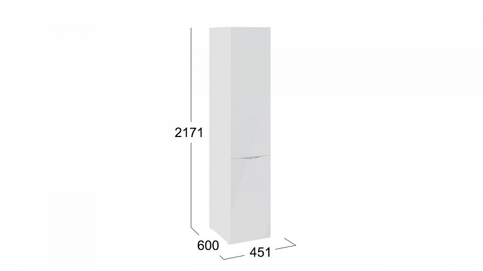 Шкаф для белья Глосс СМ-319.07.111 Шкаф для белья Глосс СМ-319.07.111