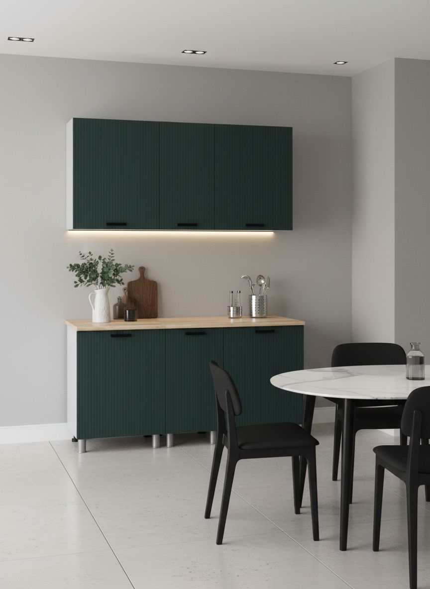 МК Аленушка 1,6м в.3 Лотос Изумруд,скоба антрацит,сонома