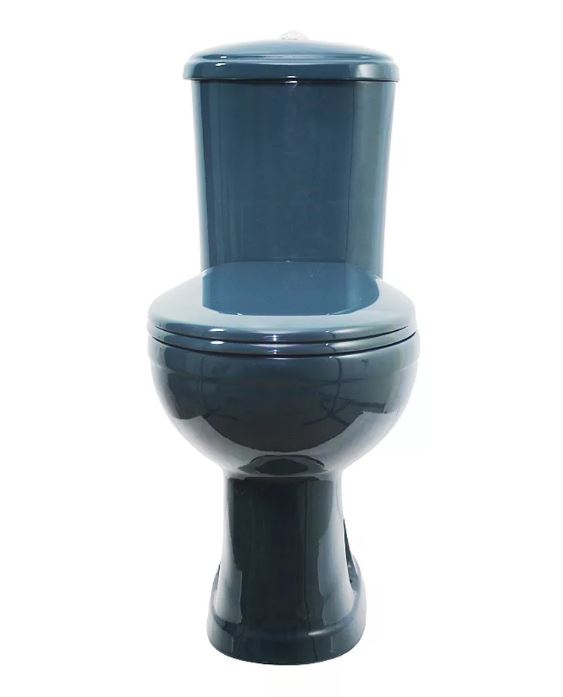 47325130402 Унитаз-компакт "Дора-Антивсплеск" горизонтальный выпуск Стандарт, зеленый (нов.арт.47325110402)