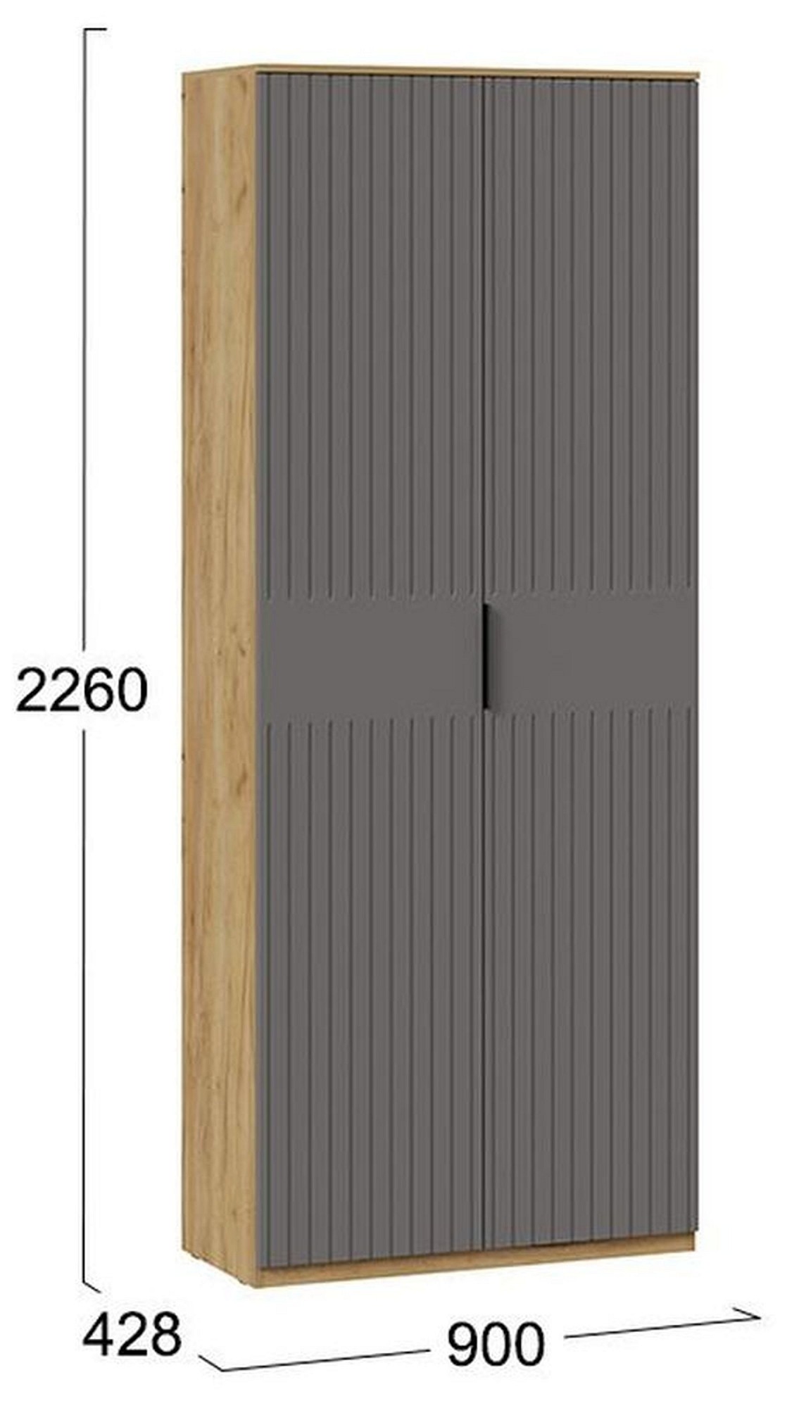 Шкаф платяной Хилтон Исп. 2