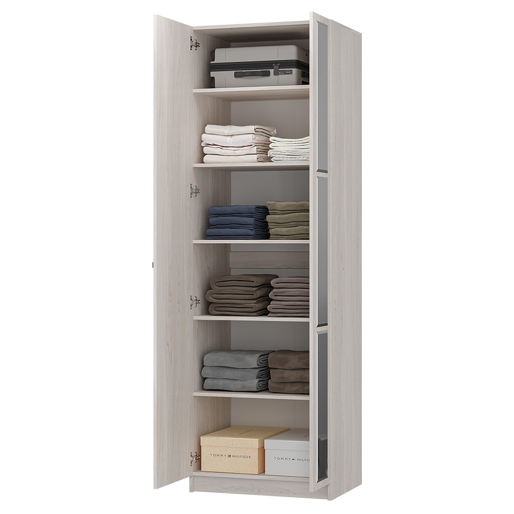 Шкаф двухстворчатый Зарина ШК-01, ясень белый