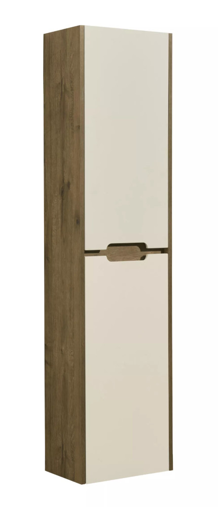 1A254603OLVG0 Шкаф-колонна Оливия Бежевый/Дуб веллингтон