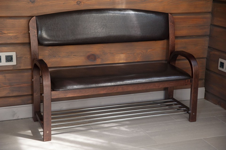 Банкетка-стеллаж для обуви Сириус