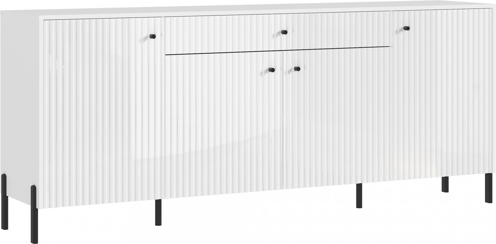 Комод Оливия (металл), Белый, Белый Глянец