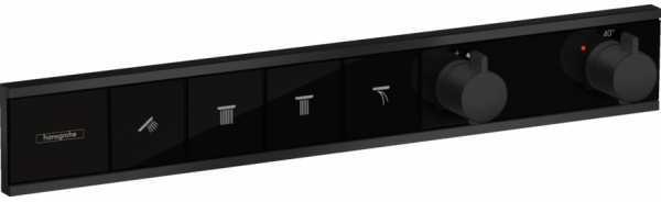 15382670 HG RainSelect термостатический смеситель для душа (внешняя часть) матовый черный 15382670 HG RainSelect термостатический смеситель для душа (внешняя часть) матовый черный