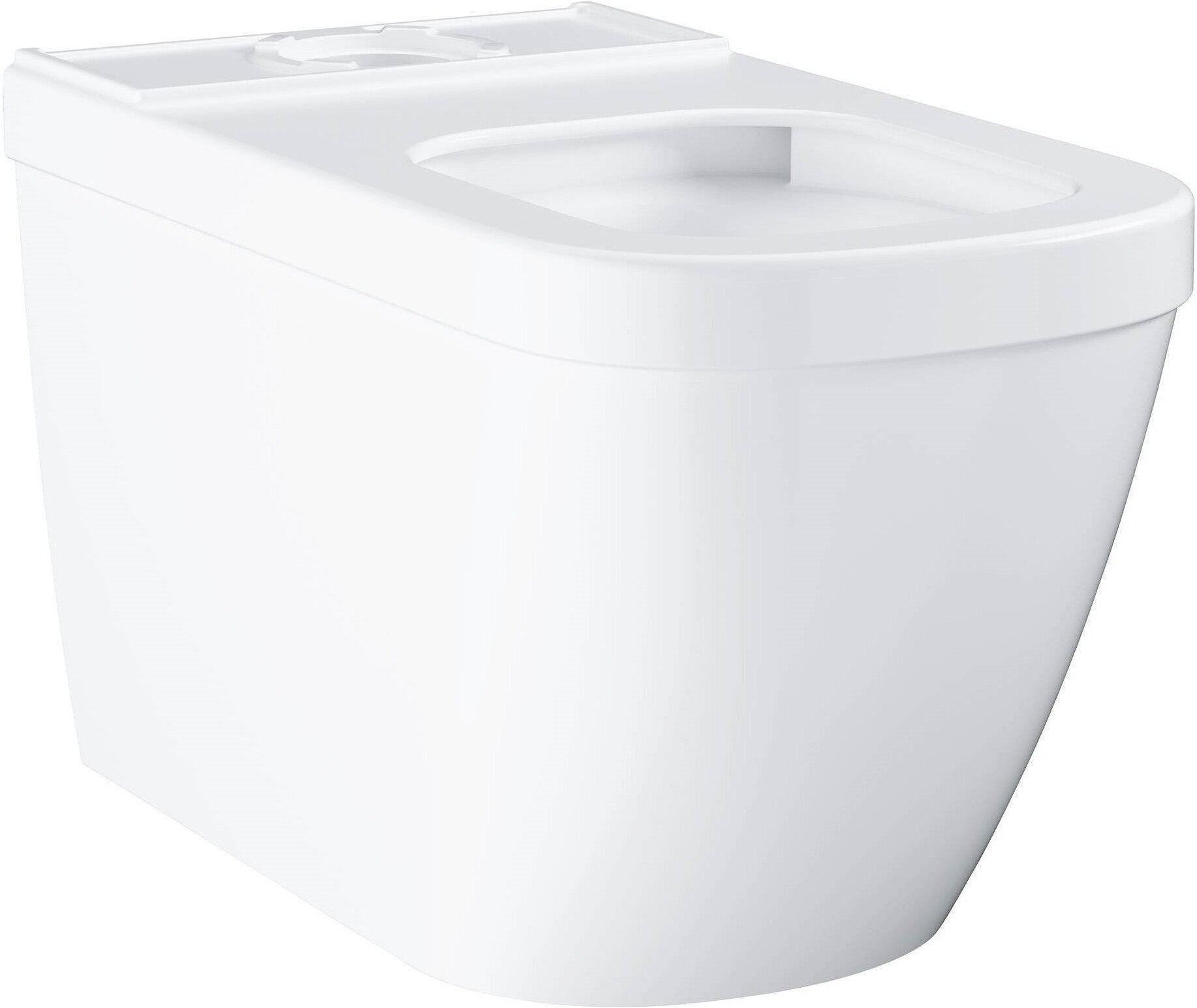 39338000 Euro Ceramic Унитаз напольный безободковый (без бачка и сиденья), альпин-белый (9 шт пал - 126336)