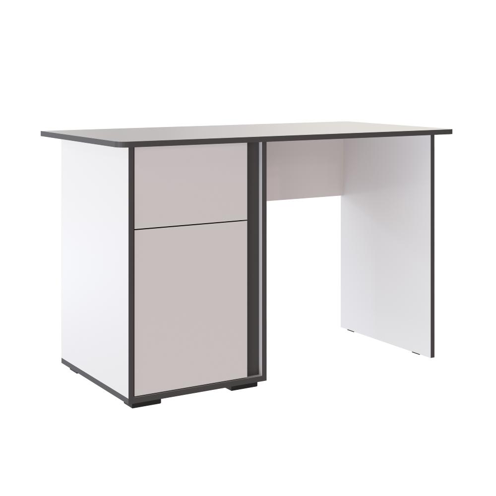 Стол письменный Асцелла, Белый, Графит серый Стол письменный Асцелла, Белый, Графит серый