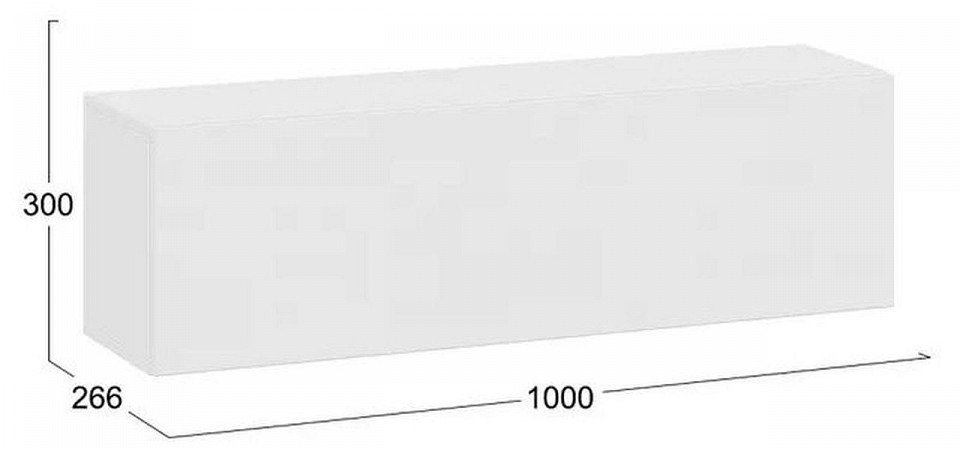 Полка навесная Денвер