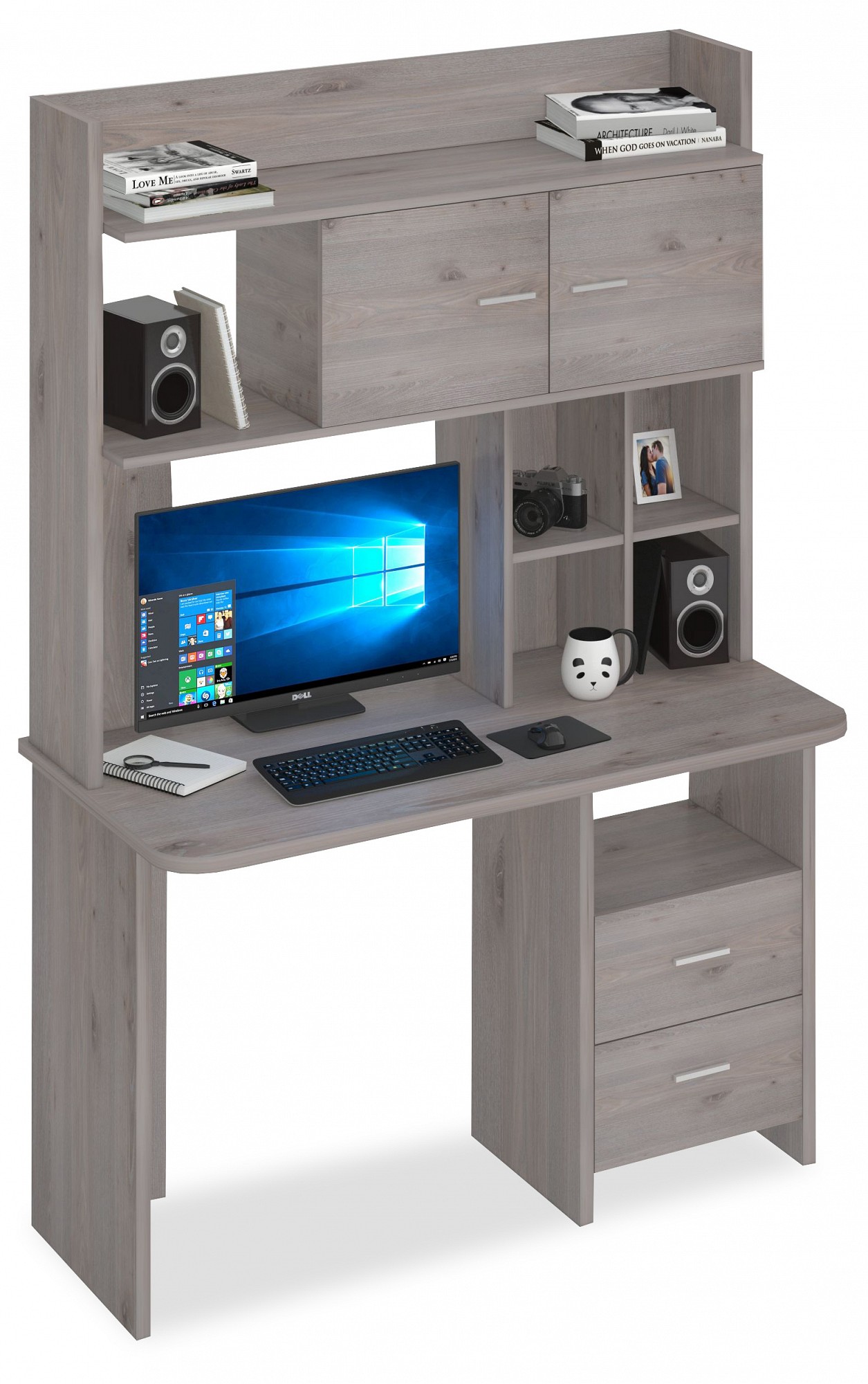 Стол компьютерный Домино Lite СКЛ-Прям120Р+НКЛХ-120