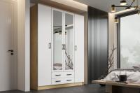 Шкаф Квадро дуб вотан / белый